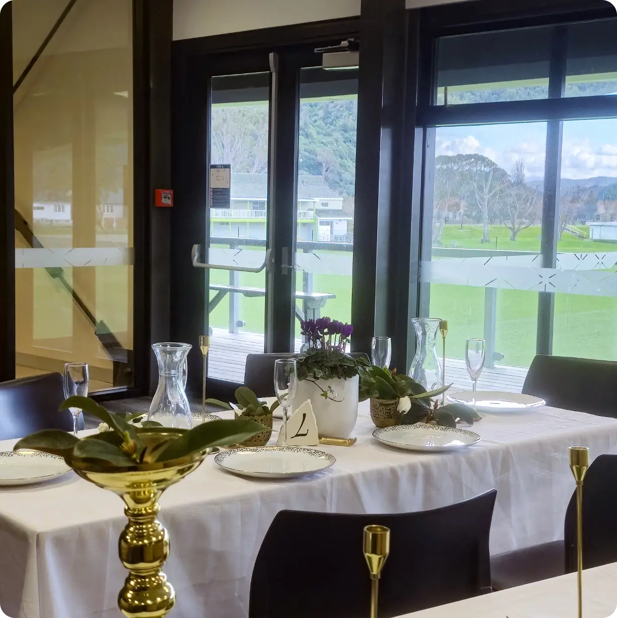 Engine Room set up for a celebration