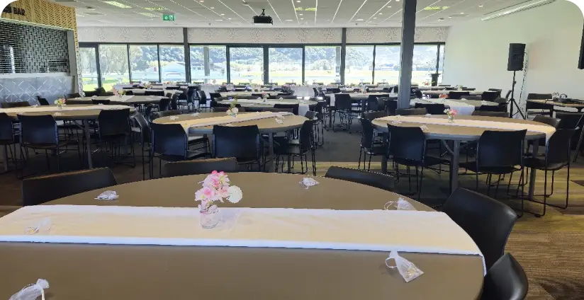 Combined Lloyd Morrison Lounges set up for a celebration