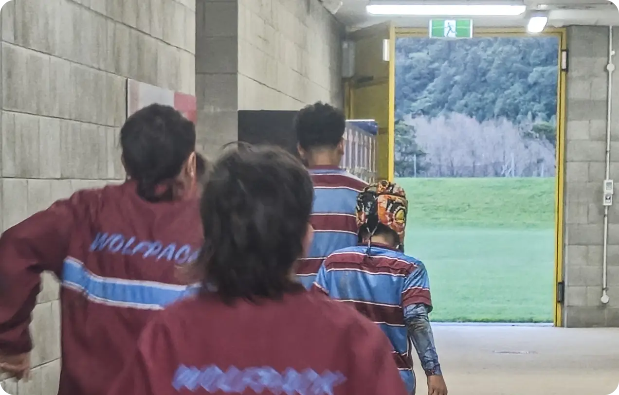 Changing room facilities at Fraser Park Events