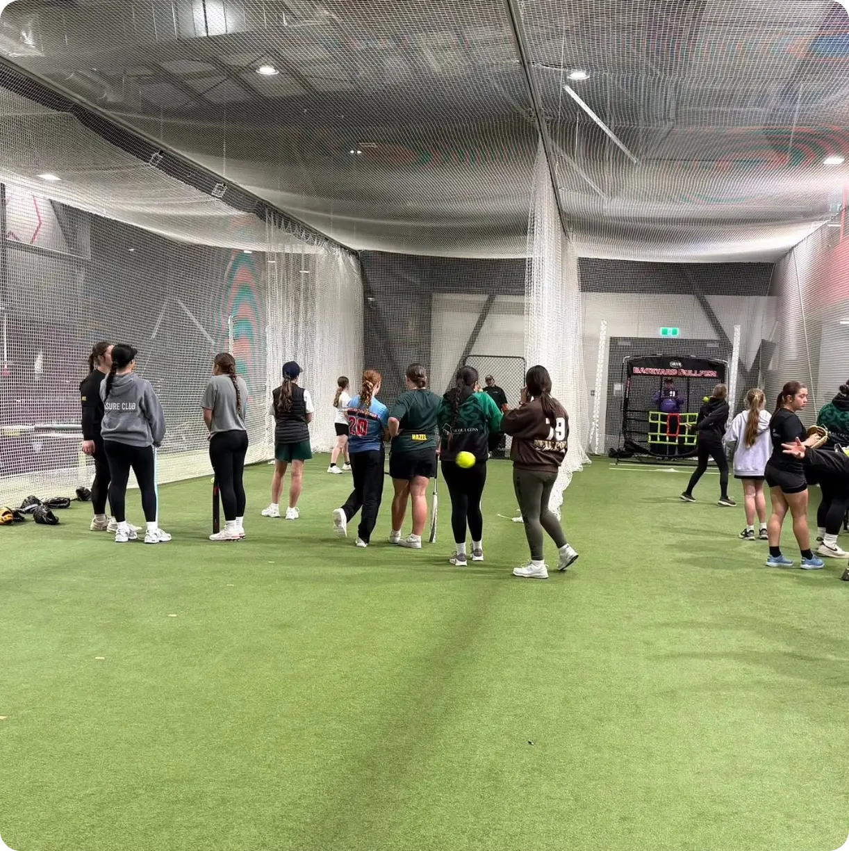 People using the Indoor Activity Zone at Fraser Park Events