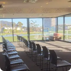 Lloyd Morrison Lounge 1 in theatre-style seating